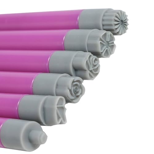 Sello para – Sello de silicona para uñas | Sello francés Manicura | Kit de bolígrafos de sellos de flores para mujeres y niñas, Herramienta de sellos para, bolígrafos de dic