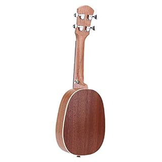 KEPOHK Ukul¨¦l¨¦ soprano en forme d’ananas de 21″durable Sapele mat 4 cordes en nylon Touche en palissandre 21 pouces - Les Beatles, Paul McCartney, John Lennon, RIngo Starr, George Harrison KEPOHK Ukul¨¦l¨¦ soprano en forme d'ananas de 21"durable Sapele mat 4 cordes en nylon Touche en palissandre 21 pouces – Image 4