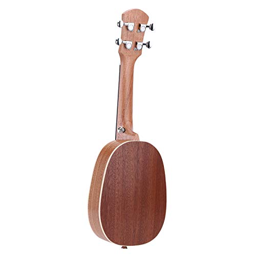 KEPOHK Ukul¨¦l¨¦ soprano en forme d’ananas de 21″durable Sapele mat 4 cordes en nylon Touche en palissandre 21 pouces - Les Beatles, Paul McCartney, John Lennon, RIngo Starr, George Harrison KEPOHK Ukul¨¦l¨¦ soprano en forme d'ananas de 21"durable Sapele mat 4 cordes en nylon Touche en palissandre 21 pouces – Image 5