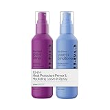 Eva NYC Prime and Hydrate Gift Set - Mane Magic 10-in-1 Heat Protectant Spray + Hydrating Leave-In Conditioner Spray - Formulated with Argan Oil, Hyaluronic Acid + Vegan Collagen - 10 fl oz - 2 Pack