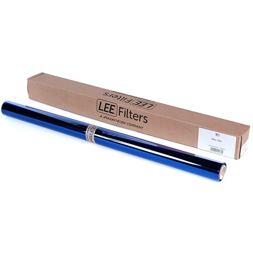 LEE Filters 161 Slate Blue Compact Roll - 2ft Wide Polyester Lighting Gel for a Pure Medium Sky Good for Skies, Moonlight & Dusk Effects - Made in the UK