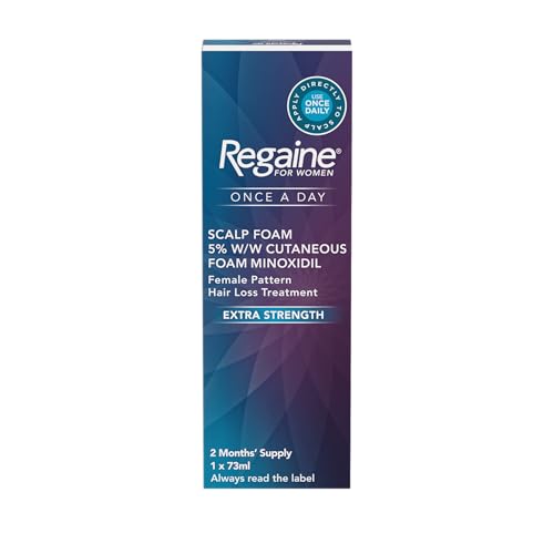 Regaine for Women Once A Day Scalp Foam (1x 73ml) Extra Strength Hair Regrowth Treatment for Female Hair Loss to Regrow and Stimulate Follicles