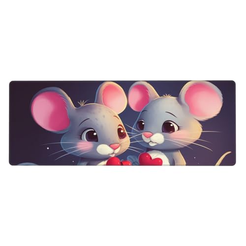 Tapis de clavier imprimé extra large en caoutchouc résistant pour souris et ordinateur
