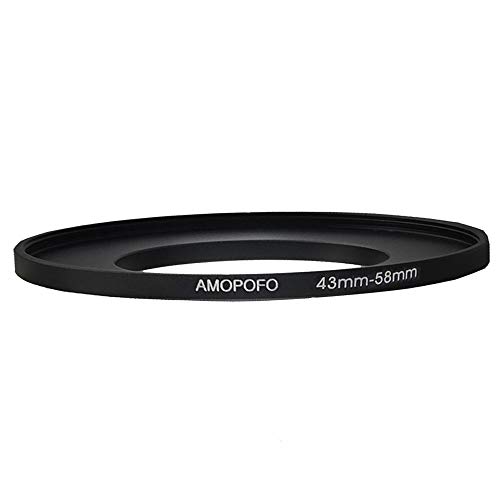 Image of 43mm Lens to 58mm Camera Filter Ring Compatible with for All Brands 43mm Lens and 58mm UV,ND,CPL Camera Filter Accessories