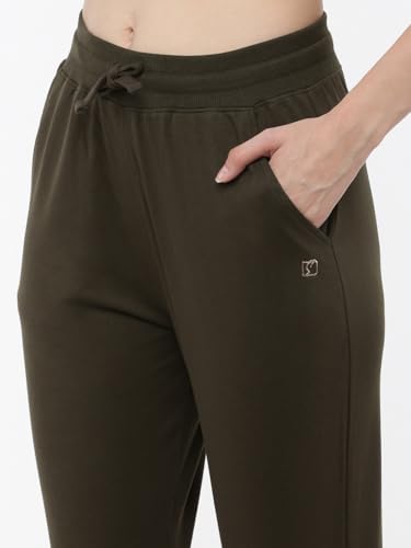 Image of Softline Active Womens Cotton Blend Jogger | Breathable | Stretchable | Sporty Look | Pack of 1