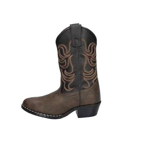 Image of Smoky Mountain Western Boots Boys Monterey Leather Brown Black 1575Y