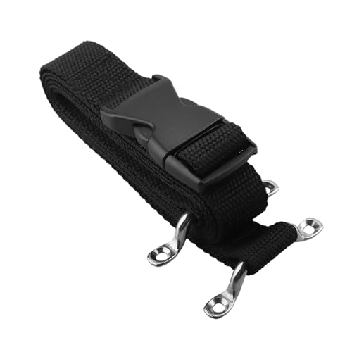 Hugexpen 53" RV Furniture Tie Down Straps, RV TV Straps Hook and D Ring for Camper Traveling, Replacement for RecPro RV Furniture Tie-Down Strap (1 PCS)