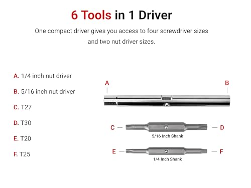 Image of TEKTON 6-in-1 Torx Driver | DMS18014