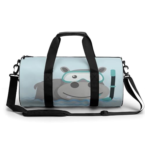 Sac de voyage hippopotame multifonctionnel l Duffel bag de sport 45x23x23cm imperméable