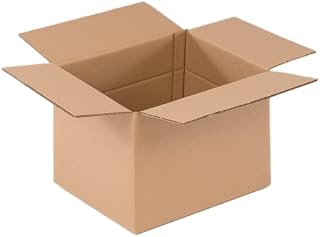 DS Smith ePack 305 x 229 x 229 mm (12 x 9 x 9'') Double Wall Cardboard Boxes Medium (Pack of 40) Packing, Shipping and Storage Box, Brown, for Heavy or Fragile products with Adjustable Height