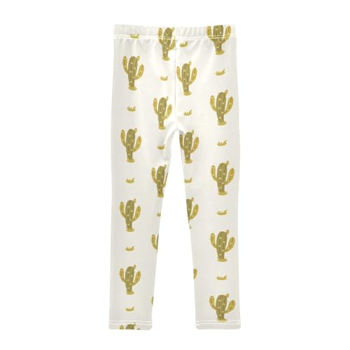 ZZKKO Girls Leggings Cactus Boho Toddler Girls Clothes Leggings for Girls Toddler Girls Leggings 3-4T2