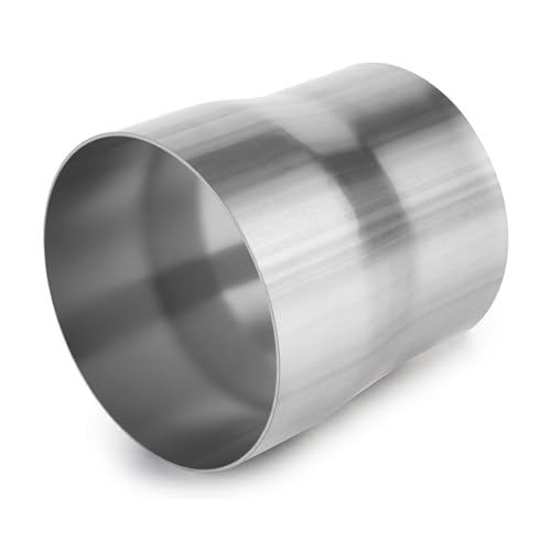 Image of Exhaust Adapter Connector 3.5 inch ID to 4 inch OD, A-KARCK Exhaust Pipe Reducer 4 inch Overall Length 304 Stainless Steel