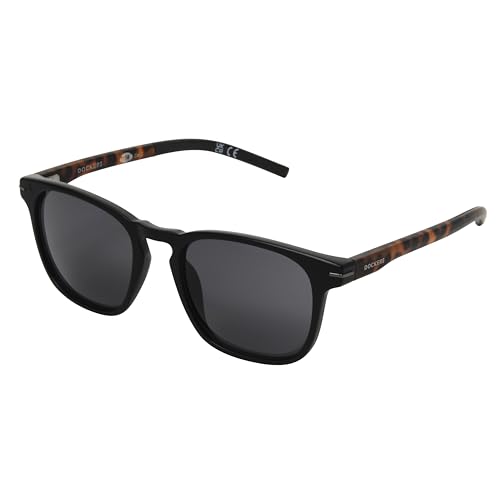 DOCKERS Men's Emery Sunglasses Square, Black/Tortoise, 50.8mm