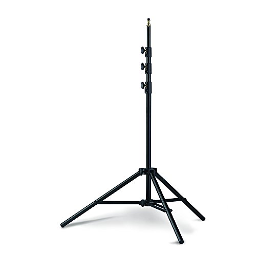 Photoflex Light Weight 7.7' Lightstand with 5/8' Mounting Stud, 4 Sections with 3 Risers, Black Anodized.