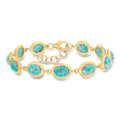Ross-Simons Turquoise Bracelet in 18kt...