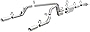MagnaFlow Cat-Back Performance Exhaust System 19019 - Street Series, Stainless Steel 3in Main Piping, Dual Split Rear Exit, Polished Finish 3.5in Exhaust Tip - Truck Performance Exhaust Kit