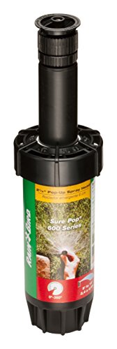 Rain Bird SP25AP Sure Pop 600 Series Pop-Up Sprinkler, Adjustable 0° - 360° Pattern, 8' - 15' Spray Distance, 2-1/2