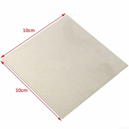 99.96% Pure Nickel Sheet, Pure Nickel Plate 100X100mm, Ni Metal Thin Plate, Nickel Plating Kit For Electroplating Anode Components(0.5mm)