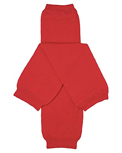 juDanzy Solid Red Baby and Toddler Boy and Girl Leg Warmers