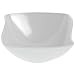 G.E.T. Square White Melamine Flared Bowl - 7" L x 7" W x 3" H