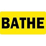 Bathe - Veterinary Label / Stickers, 500 labels per roll, 1 roll per package