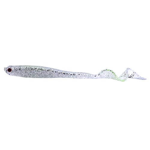 ZJchao Señuelos de Plástico Blando para Pesca, Cebos de Plástico Blando, Cebo de Pesca Suave Artificial de PVC, 5 Piezas de 13 Cm, Plantillas para Lubina, Aparejos de Señuelo para