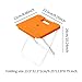 Vaveren Foldable Stool Portable Seat with Handle Simple Antislip Train Seating Stool Fishing Chair for Bathroom Shower Garden Camping, Orange