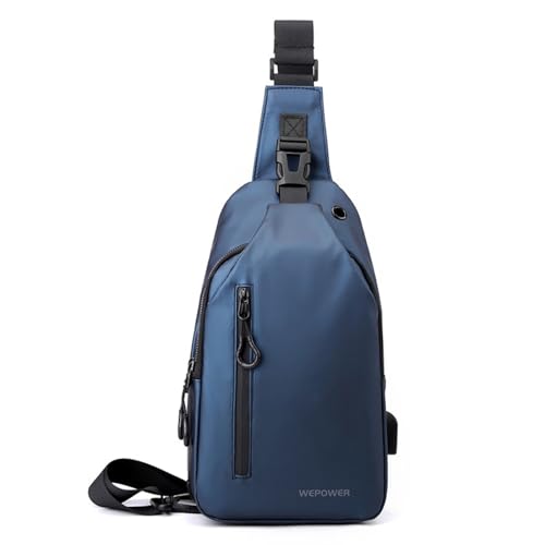 Bolso hombre con USB y puerto de auriculares para el día a día