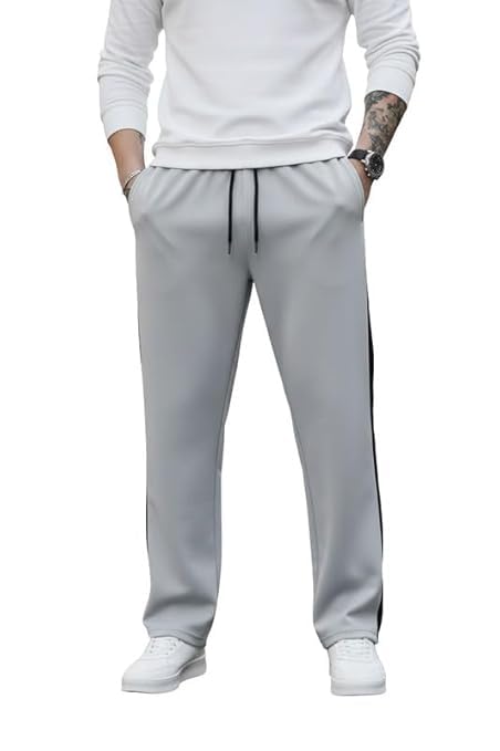 Men 4-Way Striped Track Pants | Stretchable Slim Fit Sports, Gym, Running-picture-54