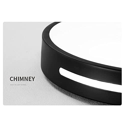 Luminaire de plafond ultra fin noir pour petits espaces bas