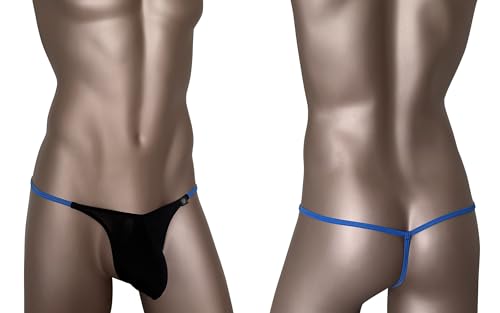 Men's Sexy Breathable Silky texture G-Strings Low Waisted Thong Bulge Pouch Underwear4