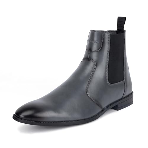 Image of LOUIS STITCH Men's Chelsea Boots | Handcrafted | High Ankle Boot| Comfortable Formal Office & Casual Wear Shoes | Dual Tone Patina Finish LSRGCL