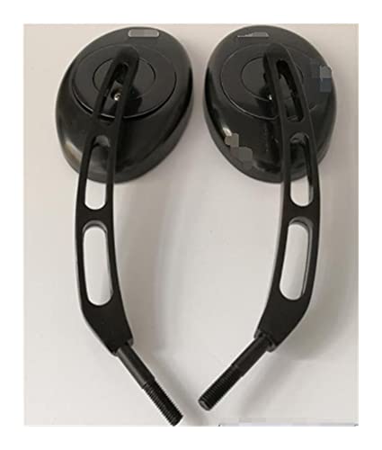 HENGHG Set de miroir à vue arrière ajustement pour moto Keeway Cruiser 250 Dorado 250 Blackster 250 Superlight Vento Rebellian V-Tonnerre Colt 250 (Color : schwarz)