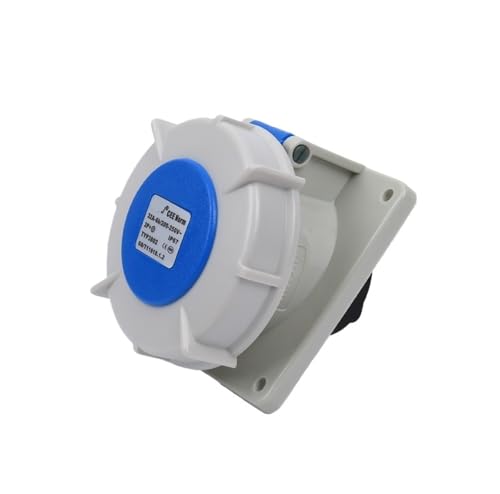 Fiche industrielle TYP3802 femelle encastrable 32A IP67 triphasé monophasé 3 conducteurs - 2