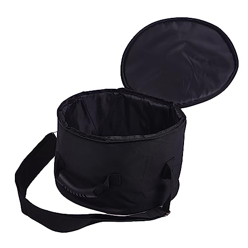 HIVEFISH Singing Bowl Carry Case - 12 inch Black Padded Singing Bowl Bag, Sound Bowl Carrier/Crystal Bowl Bag for Storage and Transport - comes with Adjustable Unisex Chakra Bracelet