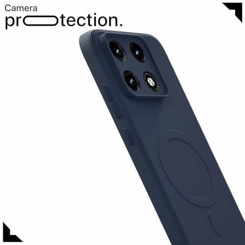 Image of Pikkme Back Cover for Motorola Moto Edge 70 Pro 5G Soft Matte Silicone Mag-Safe Design (Mag-Safe Not Support) Camera Protection | Slim Fit Bumper Cover (Blue)