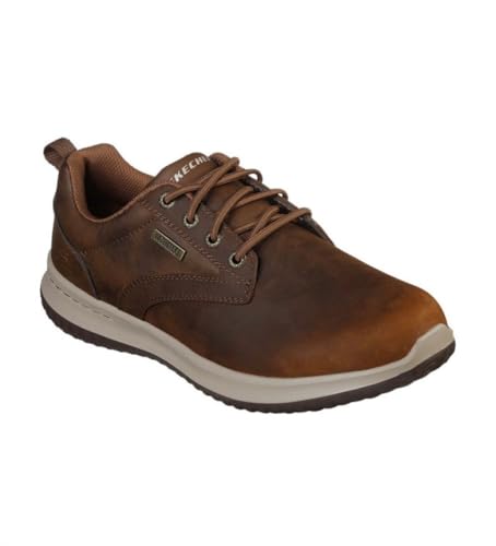 Skechers Homme Delson- Antigo Richelieus, Marron Brown Cdb, 42 Eu