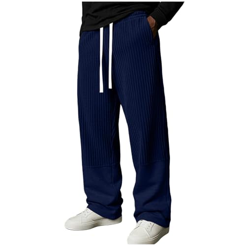 Pantalon de survêtement streetwear taille haute à jambes larges