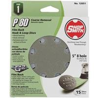 Shopsmith Sandpaper Hook&Loop 5 " 0grit, Grit8