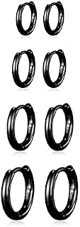 Senteria Small Hoop Earrings for Women 14K Gold Plated S925 Sterling Silver Gold Hoop Earrings Set Huggie Hoop Earrings Cartilage Multiple Piercing Second Hole Earrings 6/8/10/12mm