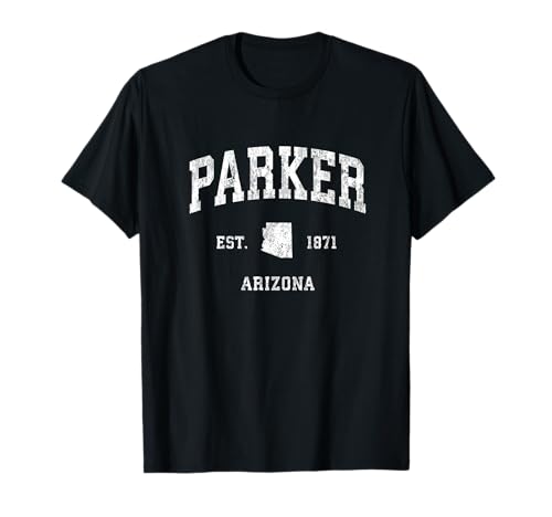 Diseño deportivo deportivo vintage de Parker Arizona AZ Camiseta