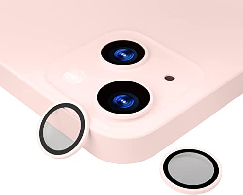Image of Camera Lens Protector Ring Compatible with iPhone 13 / iPhone 13 Mini, Camera Lens Protection Cover, Anti-Scratch, Anti-Fingerprint, Durable Metal Ring Guard for Stylish Lens Protection Pink