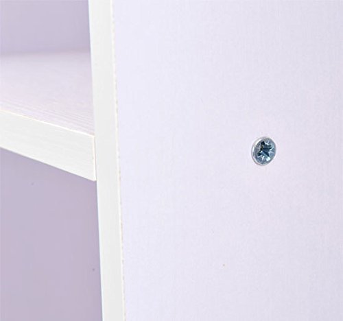 HOMCOM Stand Appendiabiti da Terra con Ruote, Guardaroba con 3 Ripiani e Barra Appendiabiti in Legno, 80x40x128 cm