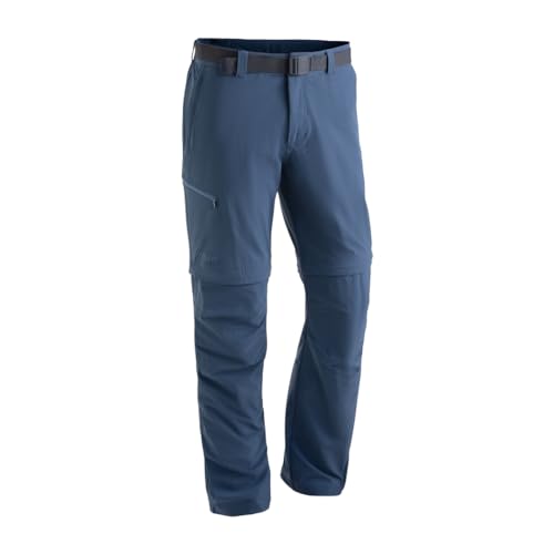 Maier Sports Tajo 2, Herren Wanderhose, Wasserabweisende Outdoorhose für Trekking und Hiking, Praktische Zipp-off-Funktion, PFC-frei, mSTRETCH pro 4 & Dryprotec, Blau, 114 (W38/L36)