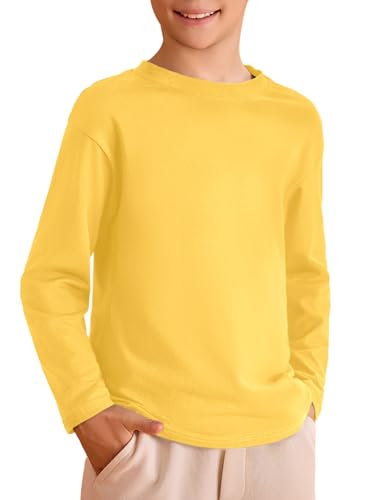 Image of Haloumoning Kids Boys Long Sleeve Crewneck T-Shirts Tee Tops 5-14 Years