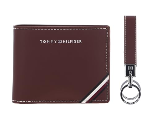 Cuir étui pour carte de crédit Tommy Hilfiger d'exception avec keyfob