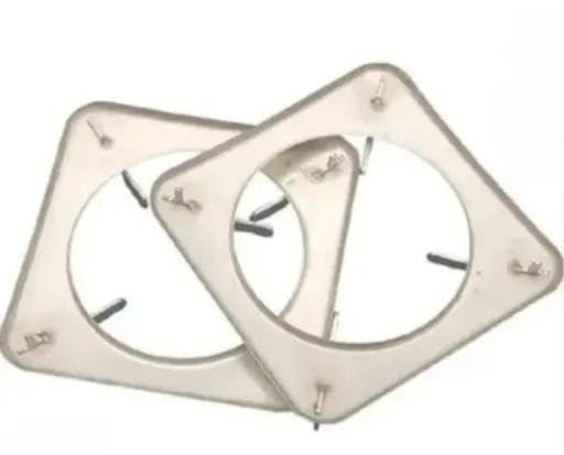 Image of Heavy Duty Pan Support for Gas Stove with Stainless Steel Body and Free Lighter KnobsSilver