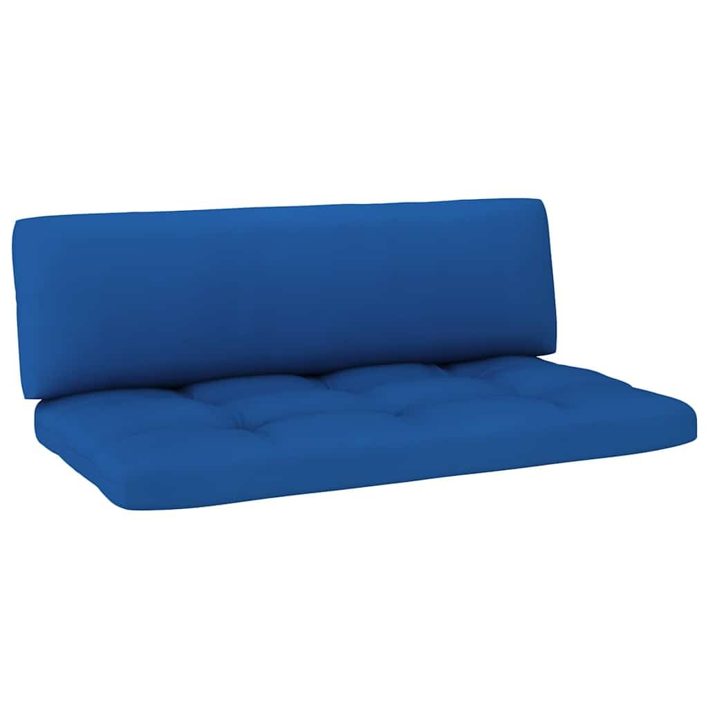 Palety do aktywności na świeżym powietrzu, z impregnowanego na biało drewna sosnowego z poduszkami, 110 x 65 x 55 cm, odporna na warunki atmosferyczne, część środkowa, na taras, balkon