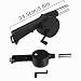 Wailicop BBQ Ventilateur Barbecue Grillgebläse Manual GebläSen Cranked Ventilator Fan Luftgebläse Barbecue Für Outdoor Camping Hand Air Blower