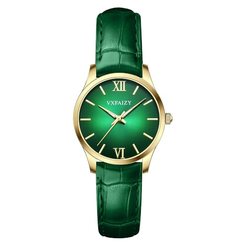 VXFAIZY Reloj Mujer Simplicity Reloj Deportivo con Resistencia Al Agua Casual para Mujeres (Green)